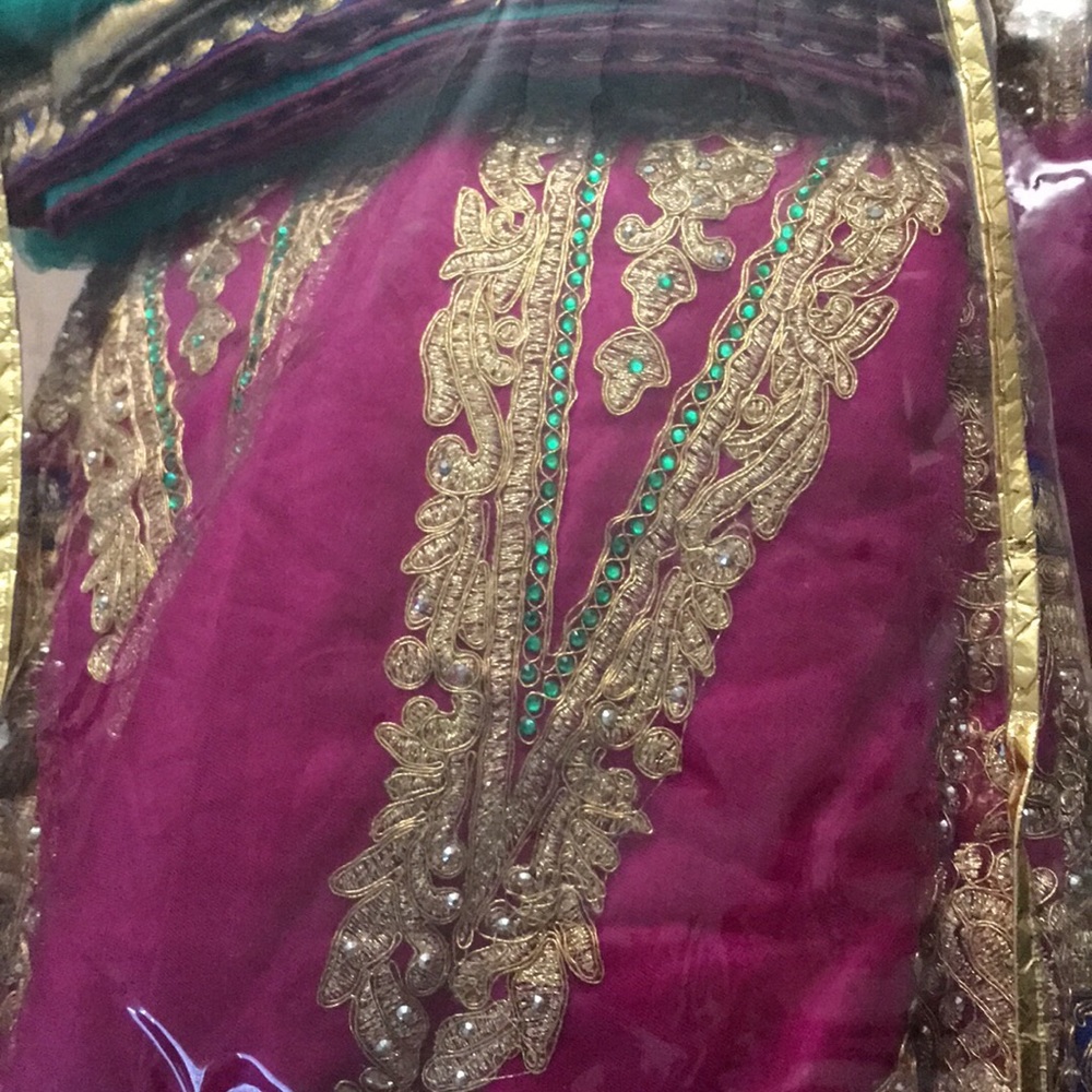 Stylish 3 pieces antique indian dress new